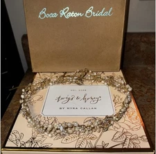 NEW Twigs & Honey Bridal Pearl & Crystals Headpiece