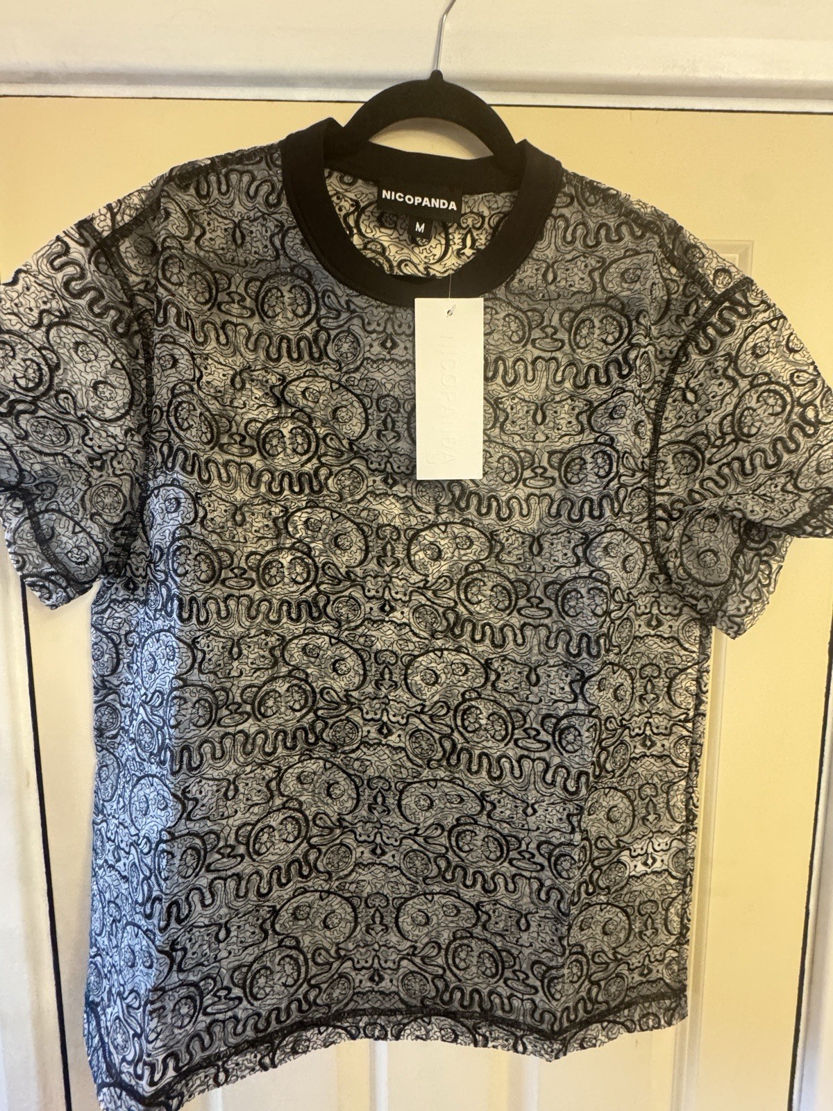 Camiseta Nicopanda Organza Negra