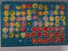 Vintage Pokemon Tomy Battle Disc Lot of 84 Tokens No Doubles POG Pikachu