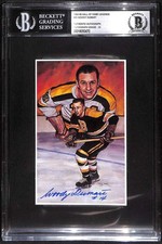 1992-96 Legends Of Hockey 45 Woody Dumart HOF BGS Auto 10 Autograph BAS B101695