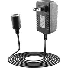 AC to DC Converter, 12V 2A 24W Car Cigarette Lighter Socket to Wall Outlet Adapt