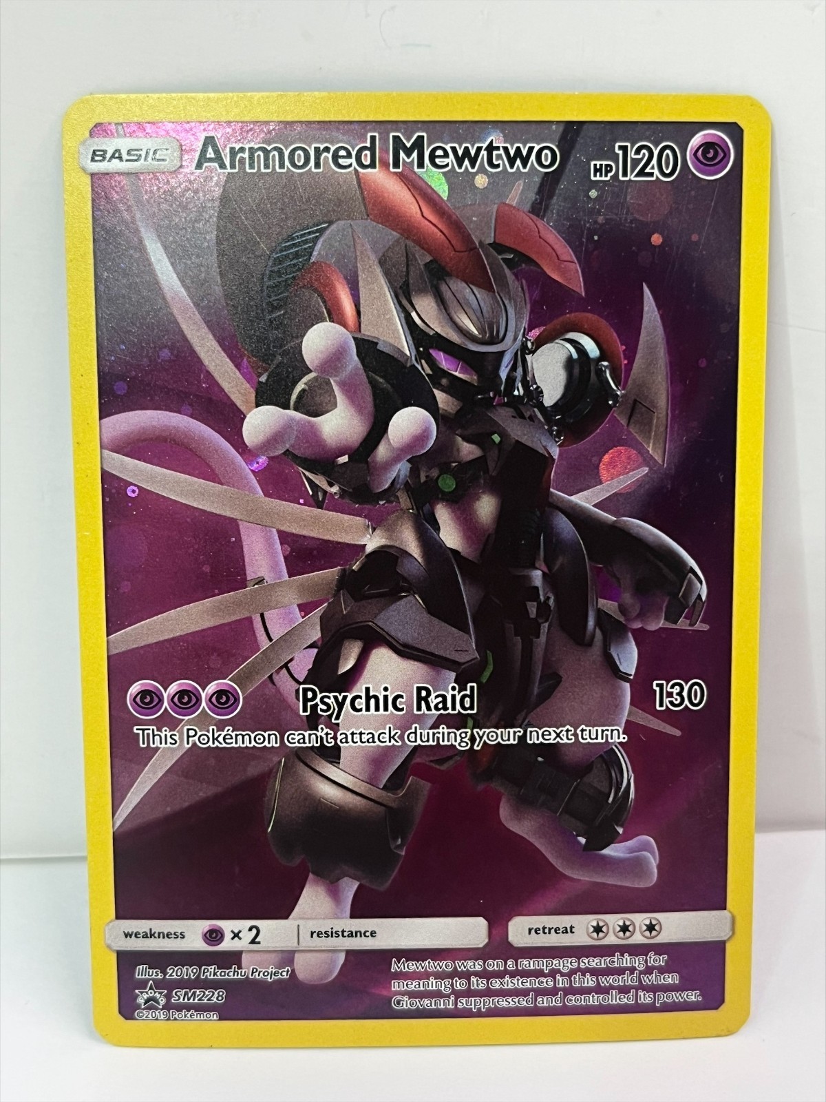 Pokemon Card - Armored Mewtwo - SM228 Promo Sun & Moon - HP!