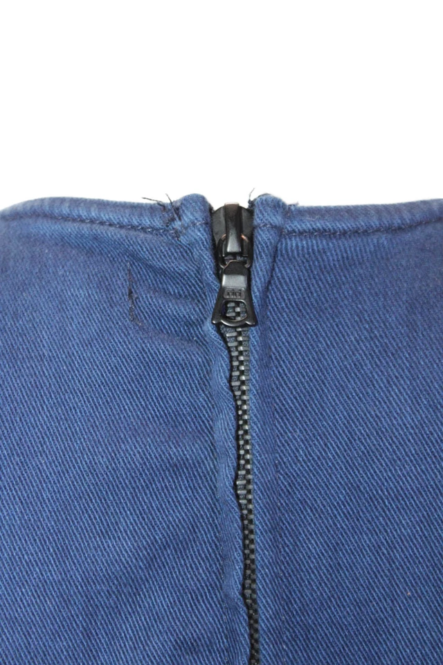 3x1 NYC Mujer Algodón Cuello Redondo Corte Sin Mangas Mono Azul Talla S Foto 4 de 4