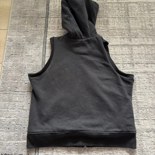 Carhartt Womens Sherpa Lined Full Zip Hooded Sweatshirt Vest Large L Black 12-14 image 4
