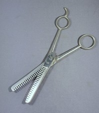 Vintage HOT DROP FORGED - Barber Thinning Shears - Scissors - ITALY - 6 1/2