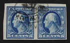 CKStamps: US Stamps Collection Scott#347 5c Washington Used