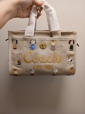Nwot Limited Coach X Peanuts Cargo Tote Bag 26 Dark Natural Cbh43 Canvas Nwot Limited Coach X Peanuts Cargo Tote Bag 26 Dark Natural Cbh43 Canvas