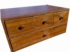 56 Various, Vintage 1970  s/80  s Cassette Tapes in a Wooden Case