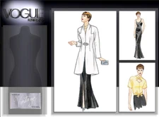 Retro Circa 1935 Dress Sewing Pattern U-Pick Size 6-22 Vogue 2859 NEW OOP