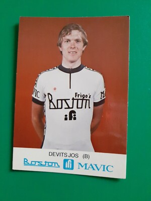 CYCLING cycling card JOS DEVITS team BOSTON IFI MAVIC 1980