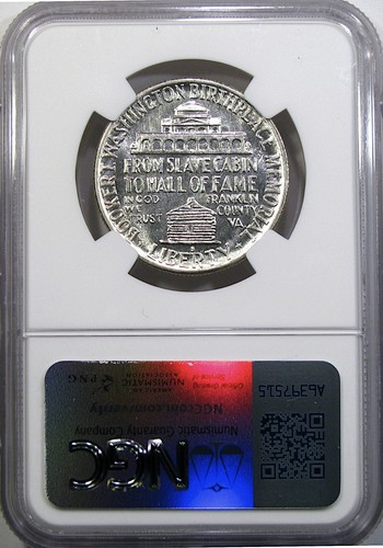 1947-S 50C NGC MS64PL BTW CLASSIC COMMEM ~ SCARCE PROOFLIKE & TAB TONING! - Picture 5 of 5