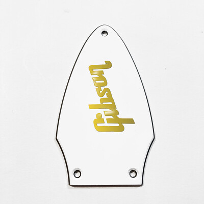 3 Ply White Truss Rod Cover For Gibson Flying V Red Decal Made In USA - Foto 2