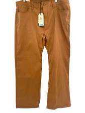 NEW prAna Men's (42 W X 32 L) Slim Fit Brion Pants in Sepia Dark Tan