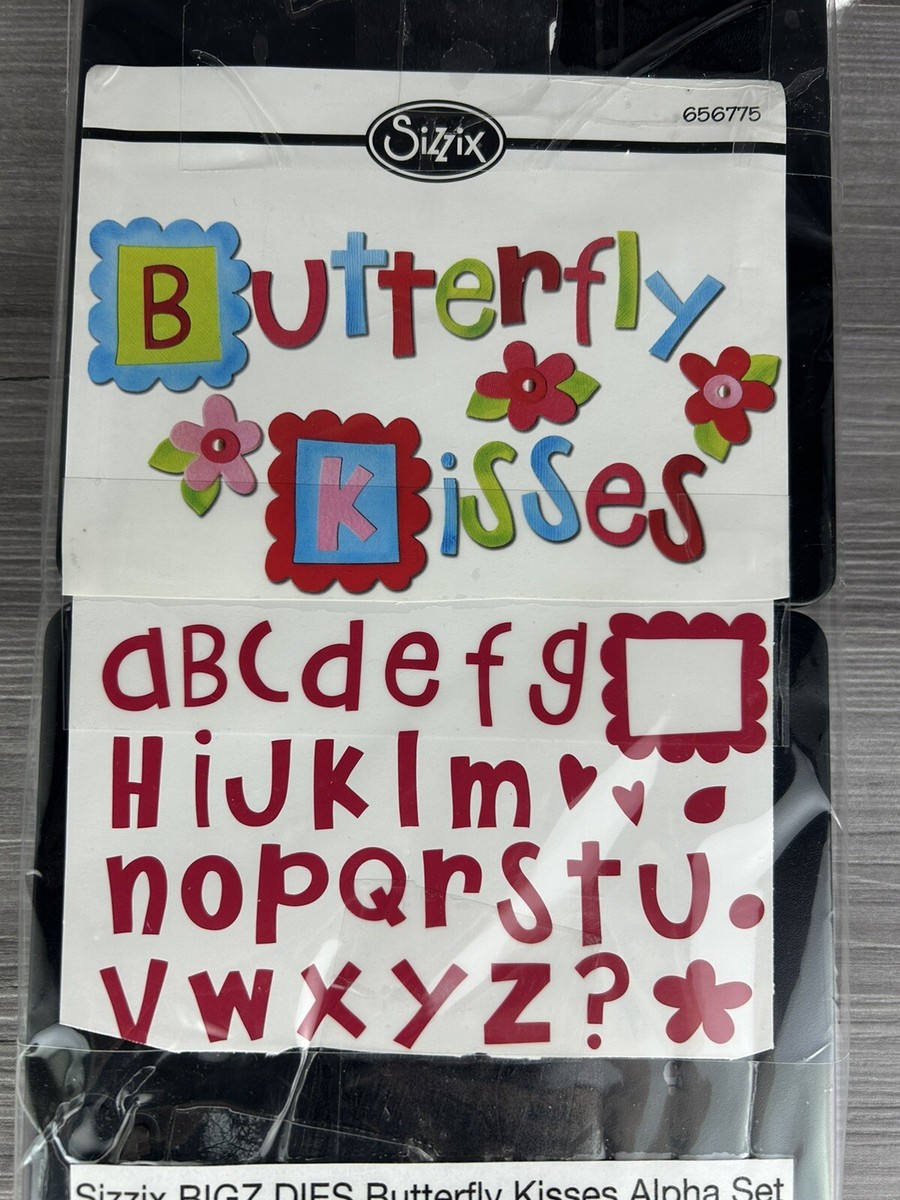 SIZZIX BigZ Dies, Butterfly Kisses, Alphabet, Discontinued | eBay