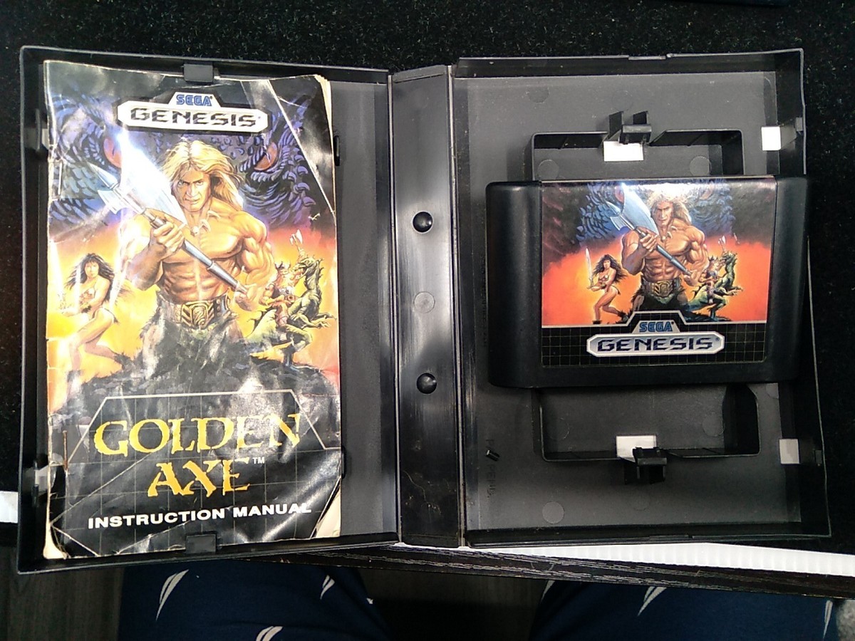 GOLDEN AXE (COMPLETE)+GOLDEN AXE II(2)(COMPLETE)-SEGA GENESIS