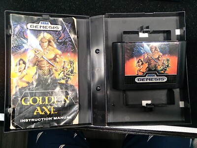GOLDEN AXE (COMPLETE)+GOLDEN AXE II(2)(COMPLETE)-SEGA GENESIS