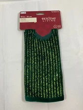 Holiday Living Green Glitter Tree Skirt 18" Brand New