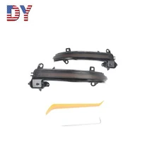 2x Smoked Dynamic LED Side Mirror Turn Signal Lights for BMW 220i 230i 2.0L