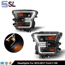 For 2015 2016 2017 Ford F-150 Clear Lens Headlights Drl Front Head Lamps For 2015 2016 2017 Ford F-150 Clear Lens Headlights Drl Front Head Lamps