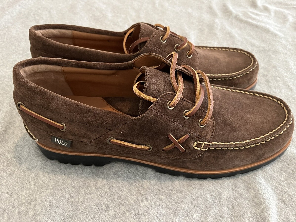 New Polo Country Ralph Lauren Ranger Deck Suede Leather Boat New Polo Country Ralph Lauren Ranger Deck Suede Leather Boat