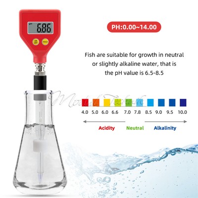 Electronic Digital PH Meter Water Quality Tester for Water Food Cheese Milk Soil
