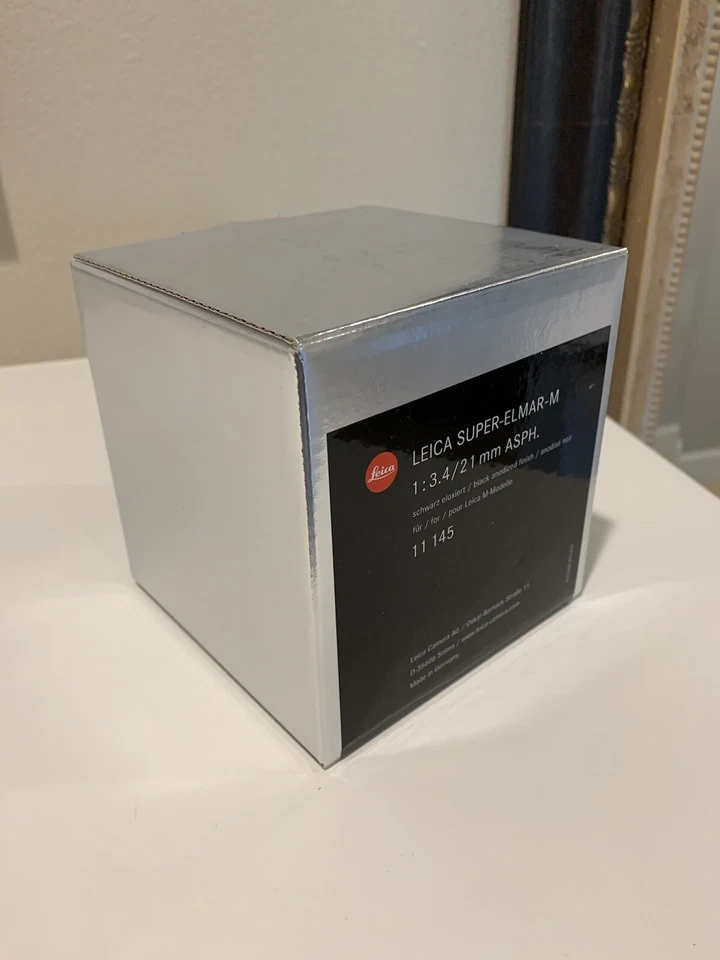 Leica 21mm f3.4 Super Elmar ASPH (11145) SOLO CAJA y manual Foto 2 de 3