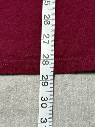 HURLEY -Men's Short Sleeve T-Shirt SIZE L - LARGE - HURLEY - BURGUNDY - Picture 16 of 19
