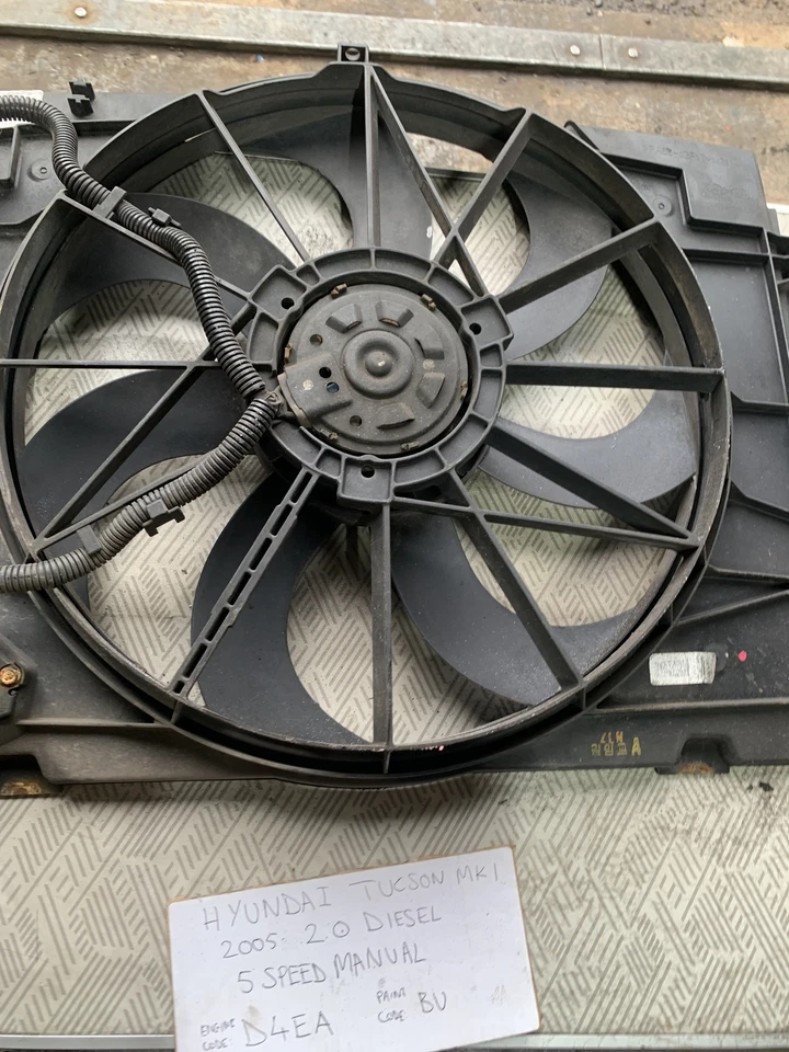 Hyundai Tucson Mk1 2005 2.0 Diesel D4EA Cooling Radiator Fan 25380-2EXXX - Image 4 of 4