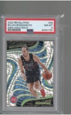 BOJAN BOGDANOVIC ASIA GOLD HOLO 4/10 PSA 8 2022 23 PANINI REVOLUTION BASKETBALL