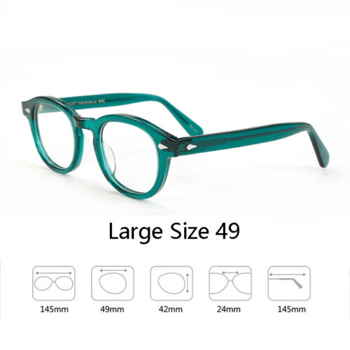 Men's Spectacle Frame Johnny Depp Lemtosh Style Glasses Transparent Lens - Picture 6 of 66