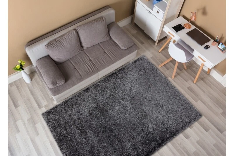 Amazing Modern Rug shaggy "FLUFFY" 5cm, soft, single-colour, GREY High Quality - Image 3 of 4