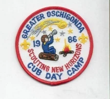 1986 Greater Oschigonda Cub Day Camp patch