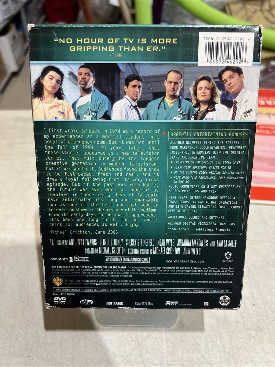 ER: Season 1 [DVD] 85392462926| eBay