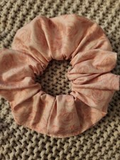 Handmade Hair Scrunchie Pink Rose's theme