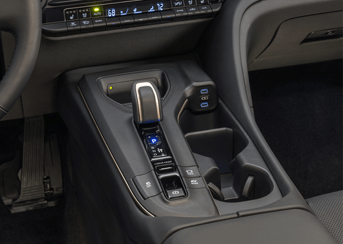 For Toyota Crown 2023-2024 Gloss Black Console Gear Shift Box frame Cover trim - Foto 2 di 5
