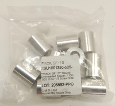 Accurate ZSU1001250-505 Rd. Unthreaded Spacer 1" OD .505" ID for 1/2" Screw 10pk