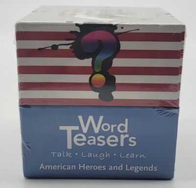 Wordteasers American Heroes & Legends Flash Cards, New Sealed 