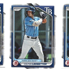 2024 Bowman Tampa Bay Rays Colton Ledbetter Prospect card