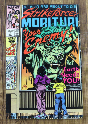 1987 Marvel Comic Strikeforce Morituri #11 VF/VF+