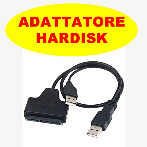 Cavo 2 Adattatore Usb Hard Sata Disk 2,5 Pollici Sata PC HD vp - Immagine 2 di 4