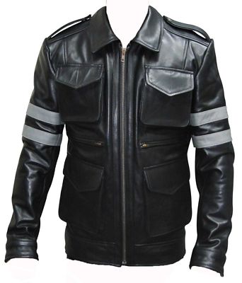 Resident Evil Lederjacke 6 Game schwarz echt Rindsleder