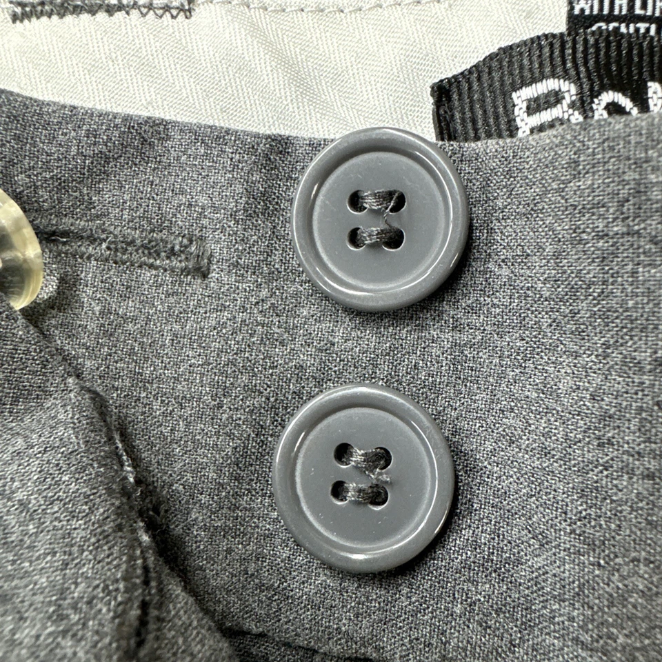 Pantalones de vestir Bobby J para mujer 28x32 gris oscuro 1/2 rectos Foto 3 de 4