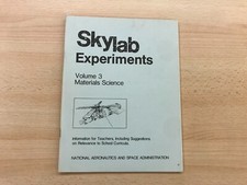 1973 NASA Skylab Experiment Volume 3 Materials Science Booklet