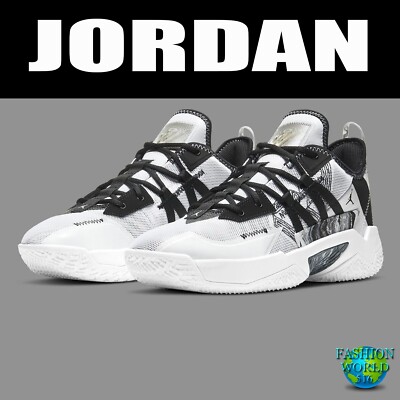 Jordan One Take II Men's Basketball Shoes Size 11 CW2457-100 Black White Marble