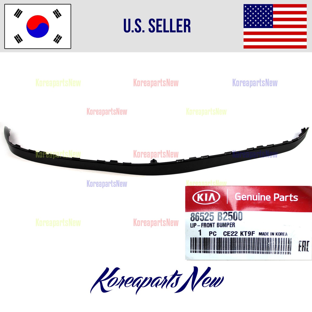Front Bumper Lower Spoiler Chin Lip Splitter 86525B2500 KIA SOUL