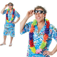 Erwachsene Hawaii Herren KostüM Hawaii Tropischen Strand Magnum KostüM