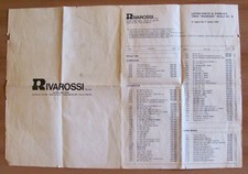 RIVAROSSI - Listino Prezzi TRENI RIVAROSSI Scala HO - N in vigore dal 1992*