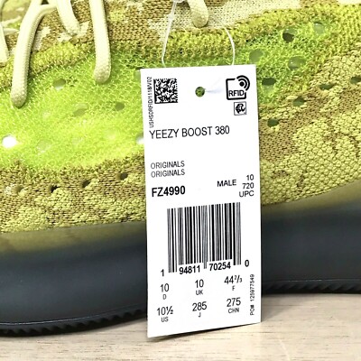 Adidas Yeezy Boost 380 Hylte Glow Size 10 Neon Kanye West Adidas Yeezy Boost 380 Hylte Glow Size 10 Neon Kanye West | eBay main image 3