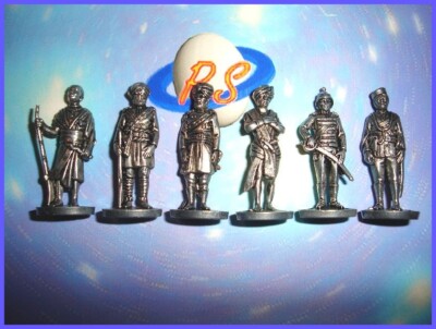 METAL FIGURINES SET - BRITISH INDIA SOLDIERS IRON VINTAGE - KINDER SURPRISE