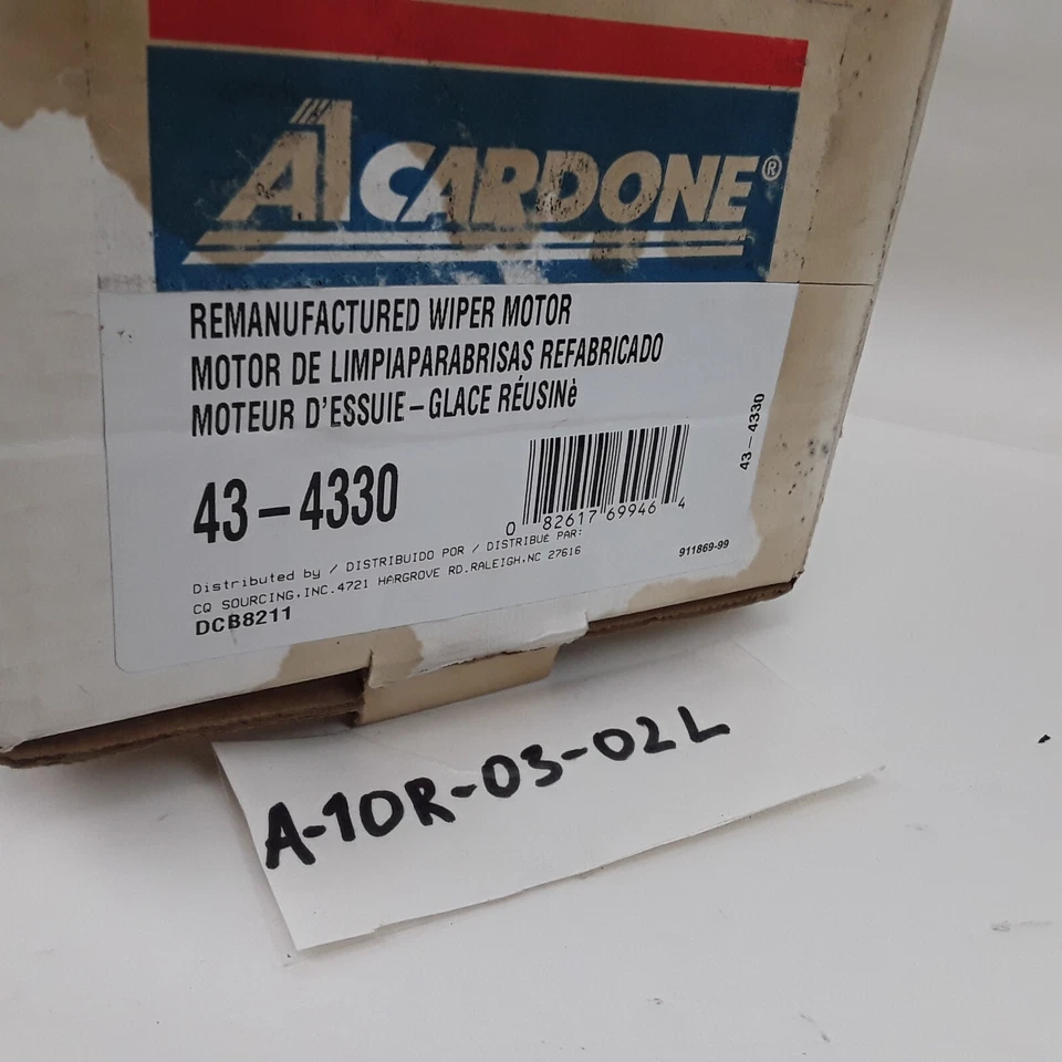Limpiaparabrisas Cardone 43-4330 motor aluminio fundido para Nissan Quest 2004-2009 Foto 4 de 4
